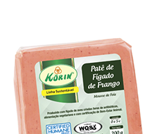 Korin Traz Patê de Fígado de Frango ao Mercado